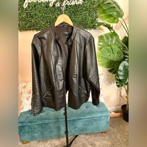 Torrid Black Faux Leather Moto Jacket